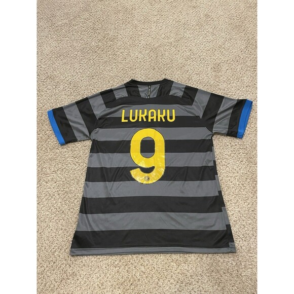 Inter Milan Romelu Lukaku Men's Large Football Soccer Jersey - Picture 2 of 5